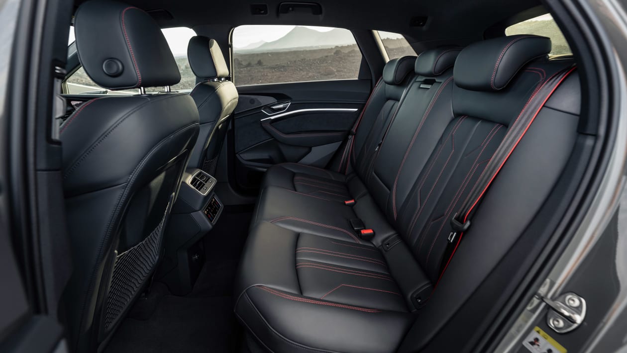 Audi Q8 e tron boot space seating practicality 2024